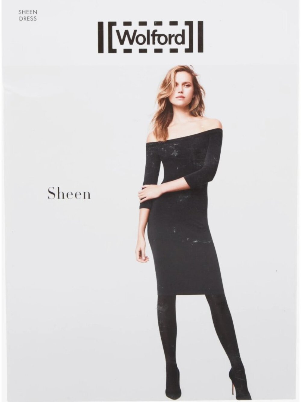 Wolford Sheen Dress Color: Navy Size: Small 56195